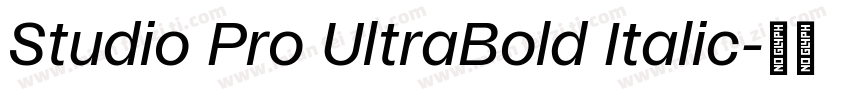 Studio Pro UltraBold Italic字体转换